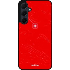 Samsung Galaxy A35 5G Case Hülle - Silikon schwarz Schweiz 2026 personalisierbares Fussballtrikot