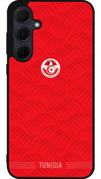 Samsung Galaxy A35 5G Case Hülle - Silikon schwarz Tunesien 2026 personalisierbares Fussballtrikot