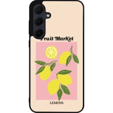 Coque Samsung Galaxy A35 5G - Silicone rigide noir Fruit market lemons 2026
