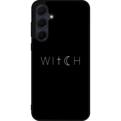 Samsung Galaxy A35 5G Case Hülle - Silikon schwarz Halloween 22 witch word