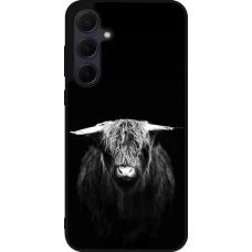 Coque Samsung Galaxy A35 5G - Silicone rigide noir Highland calf black