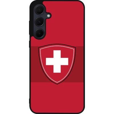 Samsung Galaxy A35 5G Case Hülle - Silikon schwarz Hockey World Championship Ecusson Suisse