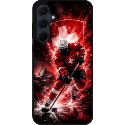 Samsung Galaxy A35 5G Case Hülle - Silikon schwarz Hockey World Championship Player