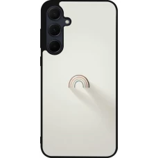 Samsung Galaxy A35 5G Case Hülle - Silikon schwarz Mini Regenbogen Minimal