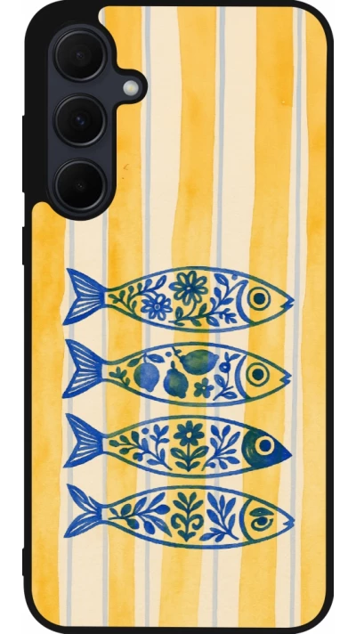 Samsung Galaxy A35 5G Case Hülle - Silikon schwarz Portuguese fish 2026