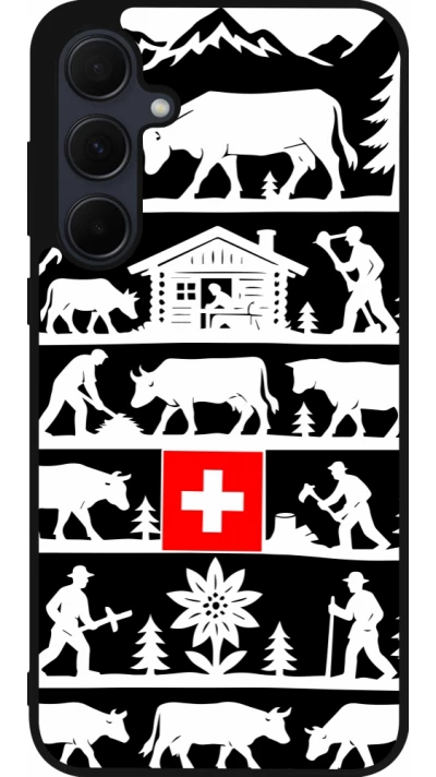 Samsung Galaxy A35 5G Case Hülle - Silikon schwarz Poya Schweiz 1 schwarz