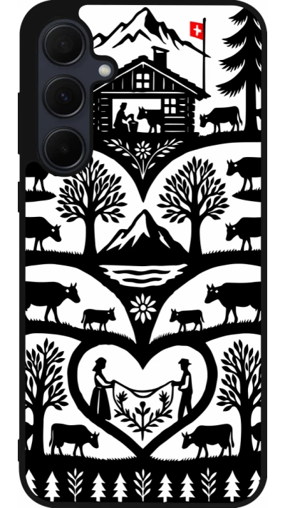 Samsung Galaxy A35 5G Case Hülle - Silikon schwarz Poya Schweiz 2