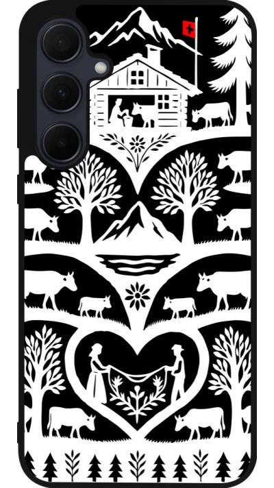 Samsung Galaxy A35 5G Case Hülle - Silikon schwarz Poya Schweiz 2 schwarz