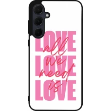 Samsung Galaxy A35 5G Case Hülle - Silikon schwarz Saint Valentines Day 26 Love all we need is