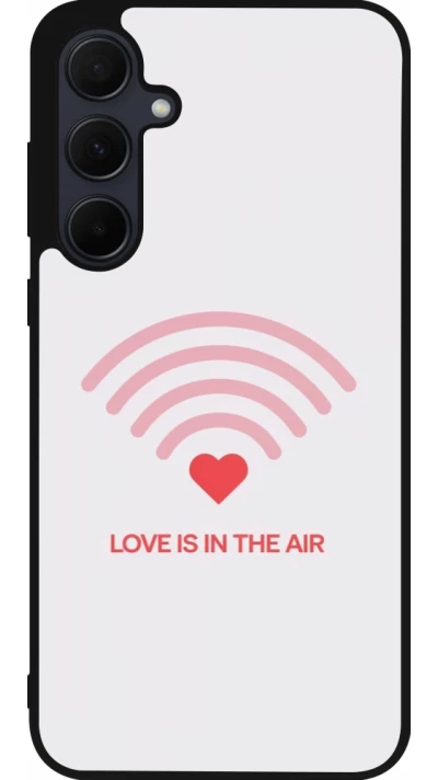 Samsung Galaxy A35 5G Case Hülle - Silikon schwarz Saint Valentines Day 26 Love is in the air