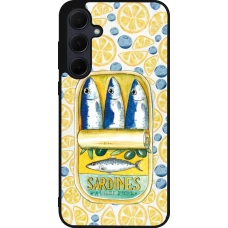 Coque Samsung Galaxy A35 5G - Silicone rigide noir Sardines in oil 2026