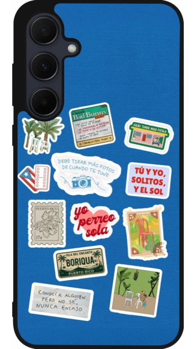 Coque Samsung Galaxy A35 5G - Silicone rigide noir Seals of the Dominican Republic DTMF