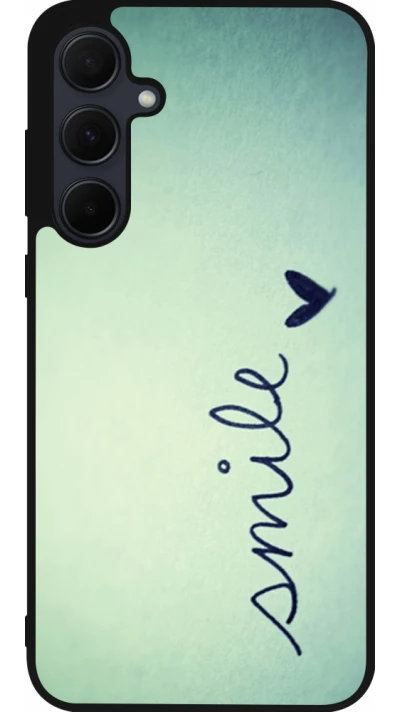 Coque Samsung Galaxy A35 5G - Silicone rigide noir Smile