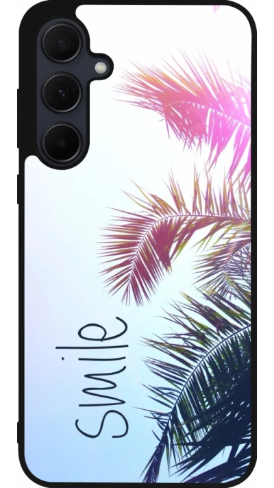 Coque Samsung Galaxy A35 5G - Silicone rigide noir Smile 05