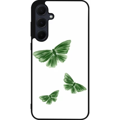 Samsung Galaxy A35 5G Case Hülle - Silikon schwarz Butterflies Spring 2026