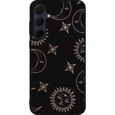 Coque Samsung Galaxy A35 5G - Silicone rigide noir Suns and Moons