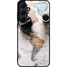 Samsung Galaxy A35 5G Case Hülle - Silikon schwarz Travel 01