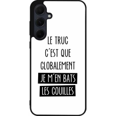 Samsung Galaxy A35 5G Case Hülle - Silikon schwarz Le truc globalement bats les couilles