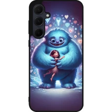 Samsung Galaxy A35 5G Case Hülle - Silikon schwarz Valentin 2024 Flauschige Liebe