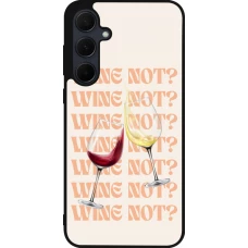 Samsung Galaxy A35 5G Case Hülle - Silikon schwarz Wine not
