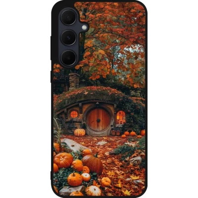 Coque Samsung Galaxy A36 - Silicone rigide noir Autumn 26 Hobbit house