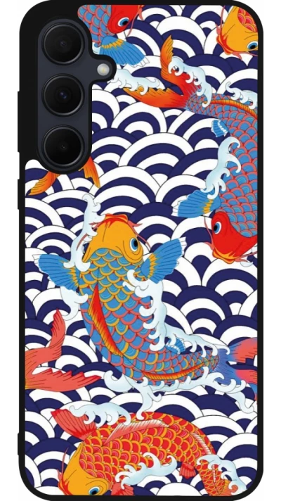 Coque Samsung Galaxy A36 - Silicone rigide noir Easter 2023 japanese fish