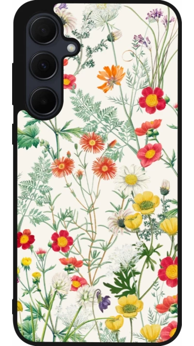 Coque Samsung Galaxy A36 - Silicone rigide noir Flora Botanical Wildlife