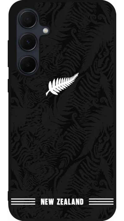 Samsung Galaxy A36 Case Hülle - Silikon schwarz Neuseeland 2026 personalisierbares Fussballtrikot