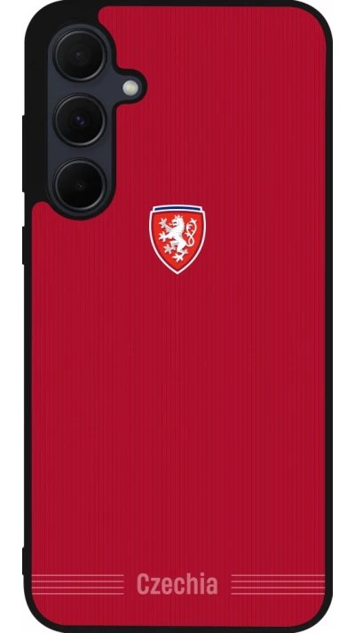 Samsung Galaxy A36 Case Hülle - Silikon schwarz Tschechische Republik 2026 personalisierbares Fussballtrikot