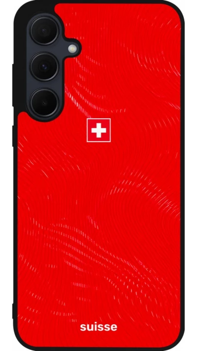 Samsung Galaxy A36 Case Hülle - Silikon schwarz Schweiz 2026 personalisierbares Fussballtrikot