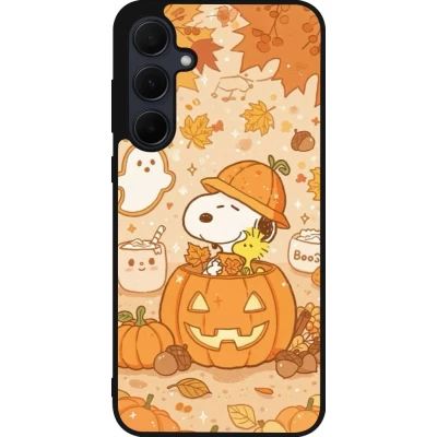 Samsung Galaxy A36 Case Hülle - Silikon schwarz Halloween 2026 Snoopy Halloween