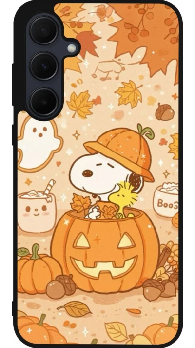 Samsung Galaxy A36 Case Hülle - Silikon schwarz Halloween 2026 Snoopy Halloween