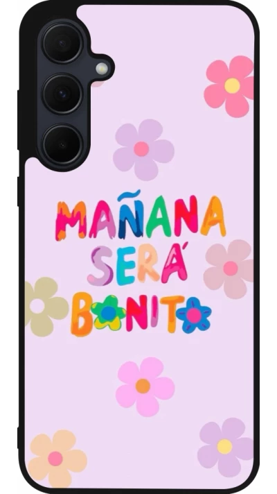 Samsung Galaxy A36 Case Hülle - Silikon schwarz Karol G Manana sera bonito