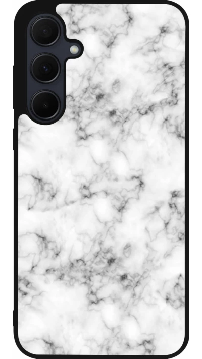 Samsung Galaxy A36 Case Hülle - Silikon schwarz Marble 01