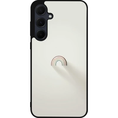 Coque Samsung Galaxy A36 - Silicone rigide noir Mini Rainbow Minimal