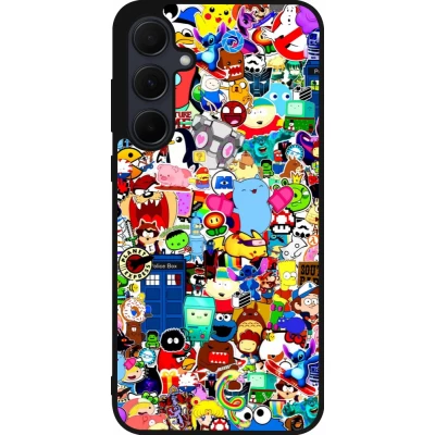 Samsung Galaxy A36 Case Hülle - Silikon schwarz Mixed cartoons