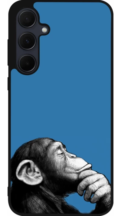 Samsung Galaxy A36 Case Hülle - Silikon schwarz Monkey Pop Art