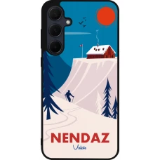 Coque Samsung Galaxy A36 - Silicone rigide noir Nendaz Cabane Ski