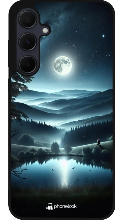 Coque Samsung Galaxy A36 - Silicone rigide noir Night Sky View