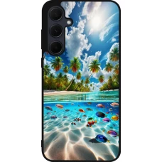 Samsung Galaxy A36 Case Hülle - Silikon schwarz Strandparadies