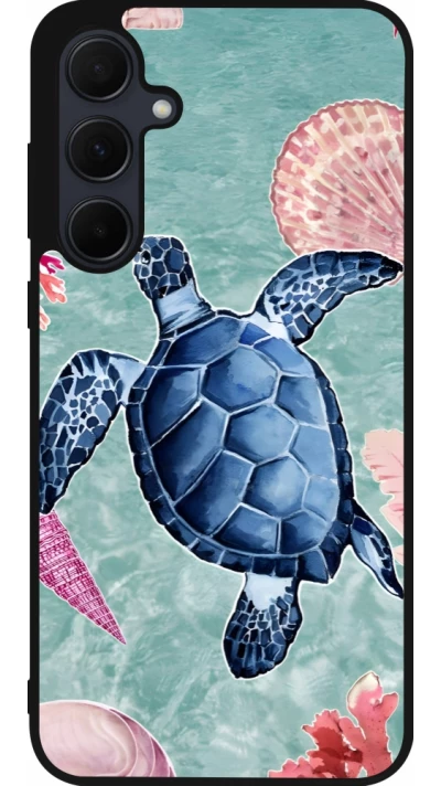 Samsung Galaxy A36 Case Hülle - Silikon schwarz Preppy Turtle
