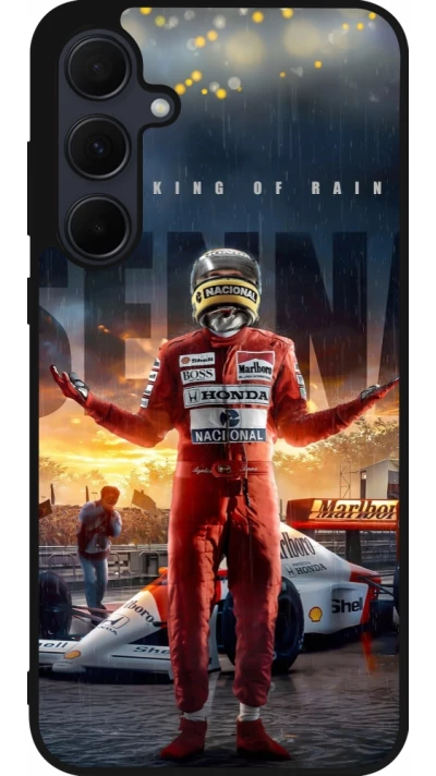 Samsung Galaxy A36 Case Hülle - Silikon schwarz Senna The King of Rain
