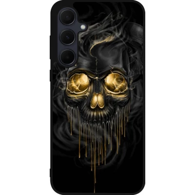 Coque Samsung Galaxy A36 - Silicone rigide noir Skull 02