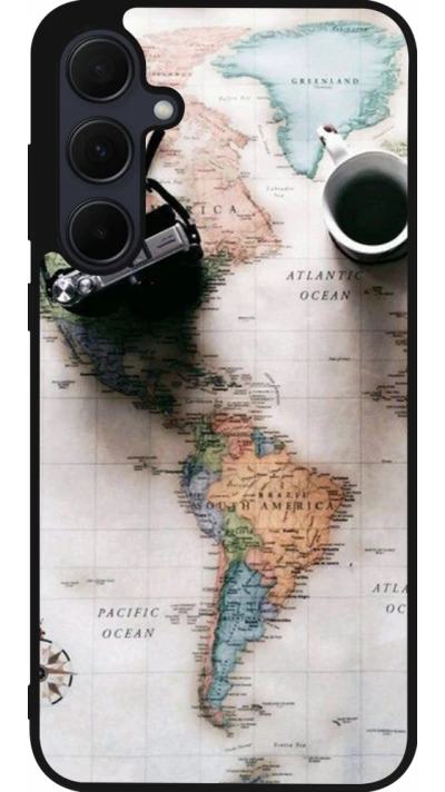 Samsung Galaxy A36 Case Hülle - Silikon schwarz Travel 01