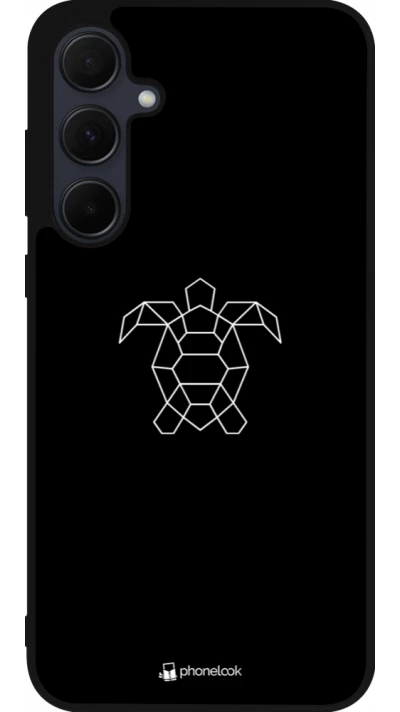 Samsung Galaxy A36 Case Hülle - Silikon schwarz Turtles lines on black