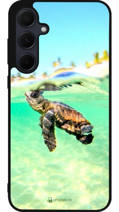 Samsung Galaxy A36 Case Hülle - Silikon schwarz Turtle Underwater