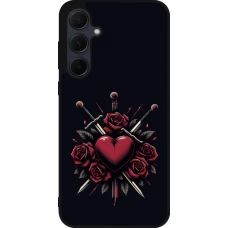 Samsung Galaxy A36 Case Hülle - Silikon schwarz Valentine 2024 gothic love