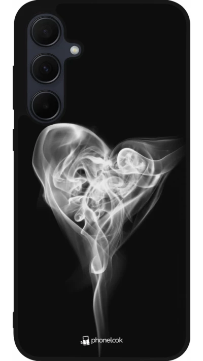 Samsung Galaxy A36 Case Hülle - Silikon schwarz Valentine 2022 Black Smoke
