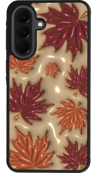 Coque Samsung Galaxy A37 - Silicone rigide noir Autumn 26 3D leaves