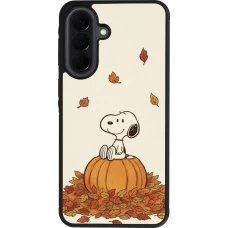 Samsung Galaxy A37 Case Hülle - Silikon schwarz Autumn 26 Snoopy autumn